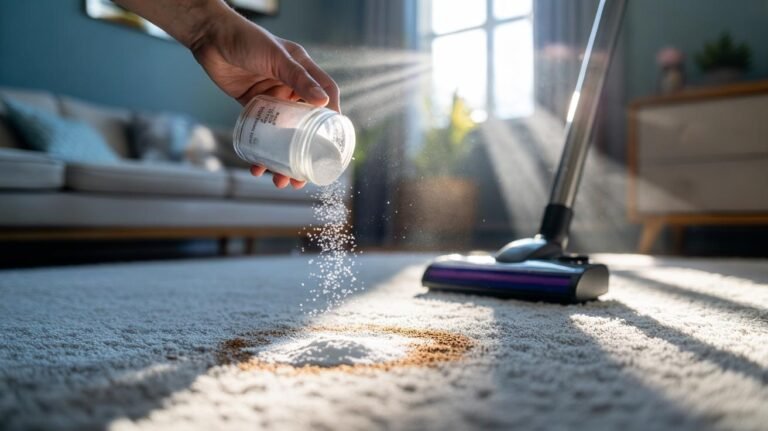 Vacuum Carpet With Baking Soda